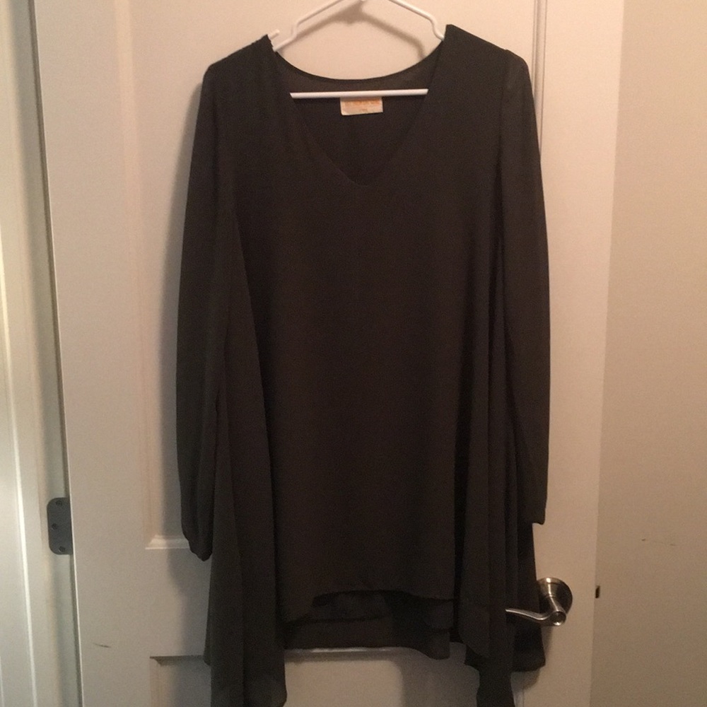 Olive green dress. Looks brand new. Worn once.